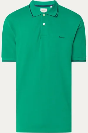 GANT Regular fit polo van piqué katoen met getipte boorden
