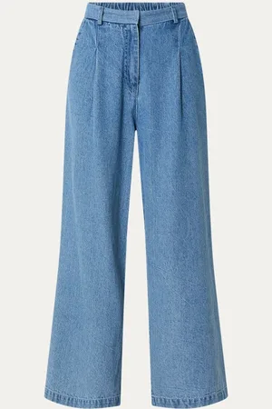 Modstrom Minni high waist wide leg jeans met medium wassing