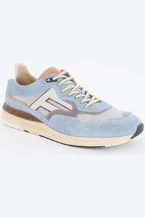 Floris van Bommel De Runner 07-07 sneaker van suède met mesh details