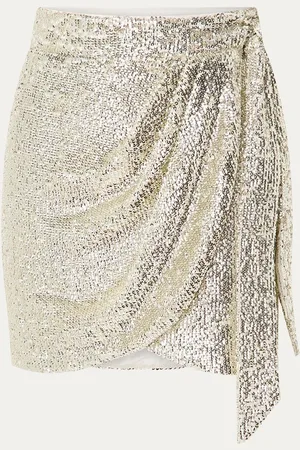 Josh V Cameo mini rok met pailletten en strikceintuur