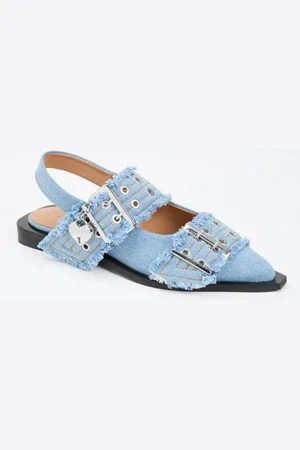 Ganni Slingback van denim