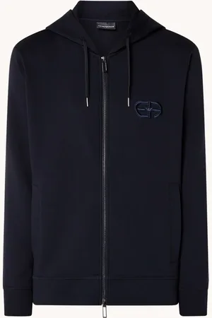 Emporio Armani Sweatvest met logoborduring en steekzakken