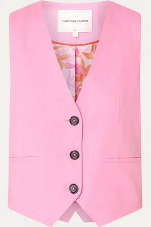 Fabienne Chapot Gigi gilet in linnenblend