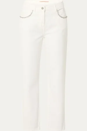 pennyblack High waist straight leg jeans met strass