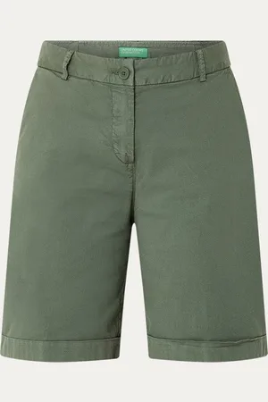 Benetton High waist regular fit korte broek met steekzakken