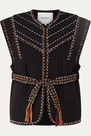 Bash Clevie gilet met quilt patroon en borduring