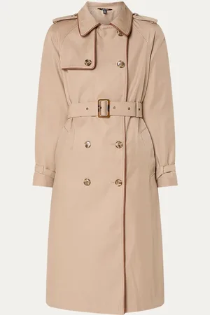 Ralph Lauren Double-breasted trenchcoat met ceintuur