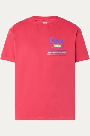 Obey Relax T-shirt met logo- en backprint