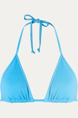 Beck Söndergaard Becksöndergaard Shobi Bel triangel bikinitop met lurex