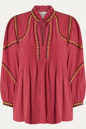 Bash Talsie tuniek met borduring en ruches