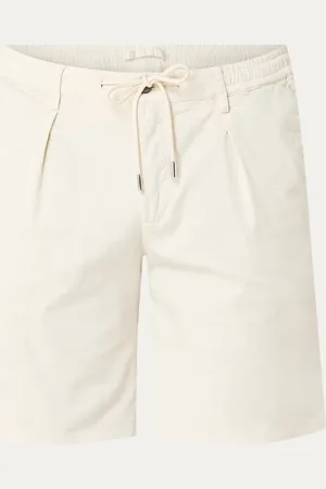 Profuomo Straight fit korte broek met trekkoord en steekzakken
