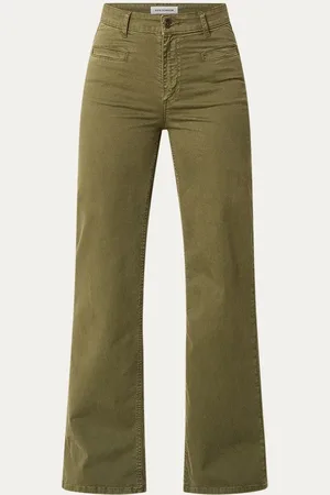 Sofie Schnoor Santiago mid waist wide leg jeans met gekeurde wassing