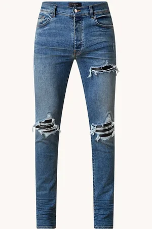 AMIRI Skinny jeans met gekleurde wassing en destroyed afwerking