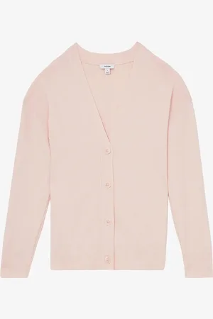 Reiss Lucy fijngebreid vest in lyocellblend