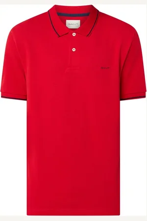 GANT Regular fit polo van piqué katoen met getipte boorden