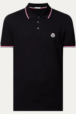 Moncler Regular fit polo van piqué katoen met logo
