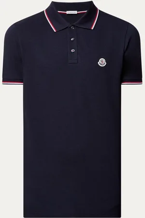 Moncler Regular fit polo van piqué katoen met logo