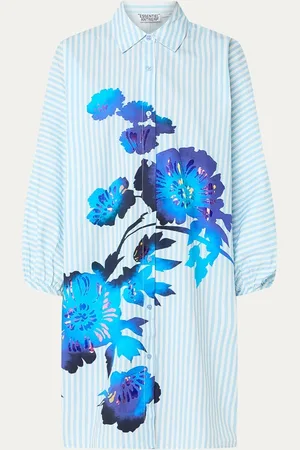 Essentiel Antwerp Hoses mini blousejurk met bloemenprint en ballonmouw