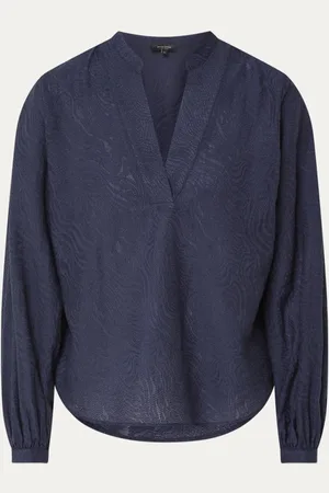 Claudia Sträter Tuniek met jacquard en V-hals