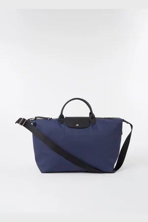 Longchamp Le Pliage Energy reistas L van canvas met leren details