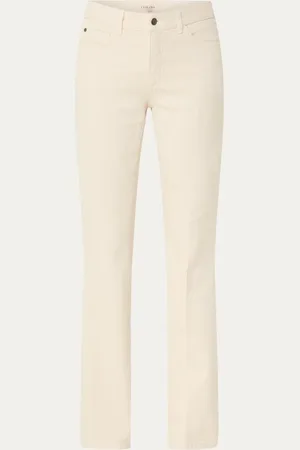 Claudia Sträter Mid waist flared jeans met gekleurde wassing