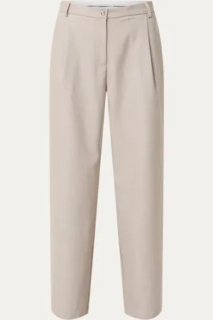 Neo Noir Minky high waist wide fit pantalon met steekzakken