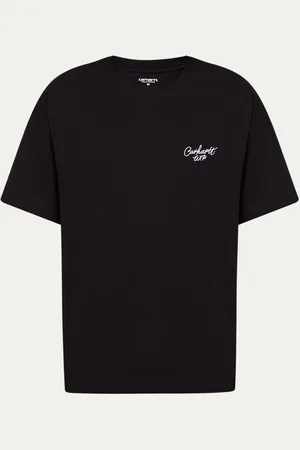 Carhartt Signature T-shirt van biologisch katoen met logoborduring