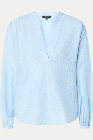 Claudia Sträter Tuniek met jacquard en V-hals
