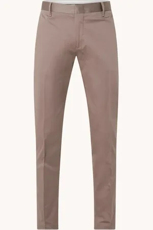 Emporio Armani Tapered fit chino met steekzakken en stretch