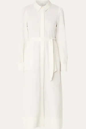 Fabienne Chapot Fabi midi blousejurk met strikceintuur