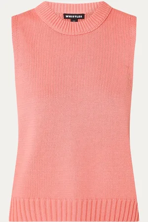 Whistles Indie fijngebreide tanktop met stretch