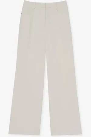Reiss Heather high waist wide fit pantalon met steekzakken