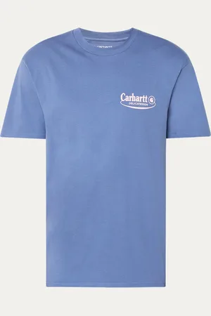 Carhartt Catalogue T-shirt van biologisch katoen met logo- en backprint
