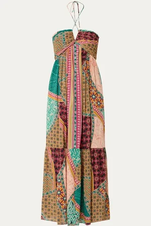 Bash Fran midi halterjurk met print