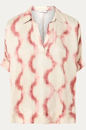 Summum Woman Top van satijn met print