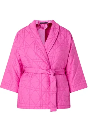 Expresso Jack met quilt patroon en strikceintuur