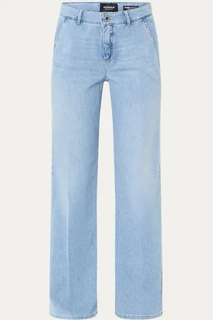 Rosner Audrey high waist wide leg jeans met steekzakken