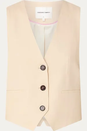Fabienne Chapot Gigi gilet in linnenblend