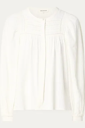 Sofie Schnoor Delila semi-transparante blouse met pofmouw
