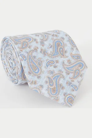 Profuomo Stropdas van zijde met paisley dessin