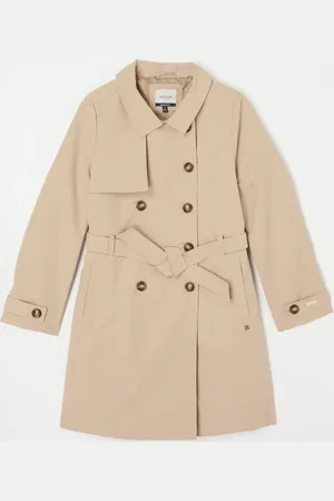 Retour Lucia double-breasted trenchcoat met strikceintuur