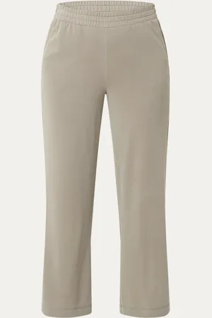 Expresso High waist wide fit pantalon met steekzakken