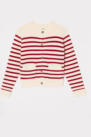 Sofie Schnoor Elciasy grofgebreid vest in wolblend
