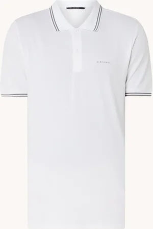 Airforce Regular fit polo met logo en getipte boorden