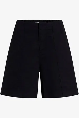 Calvin Klein Straight fit korte broek in linnenblend