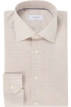 Eton Regular fit overhemd met ruitdessin