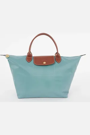 Longchamp Le Pliage Original handtas M met leren details