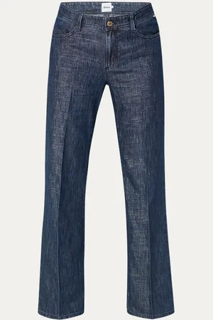 Brax Maine high waist wide leg jeans met lurex
