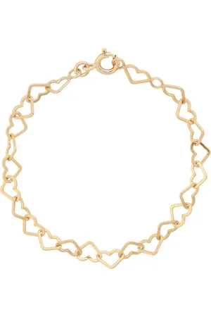 ANNA + NINA Linked Hearts armband verguld