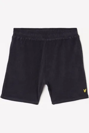 Lyle & Scott Straight fit korte broek van badstof